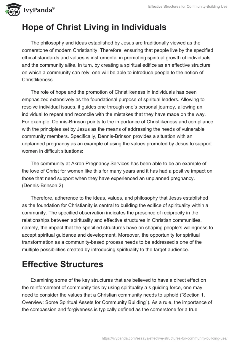 Effective Structures for Community-Building Use. Page 5