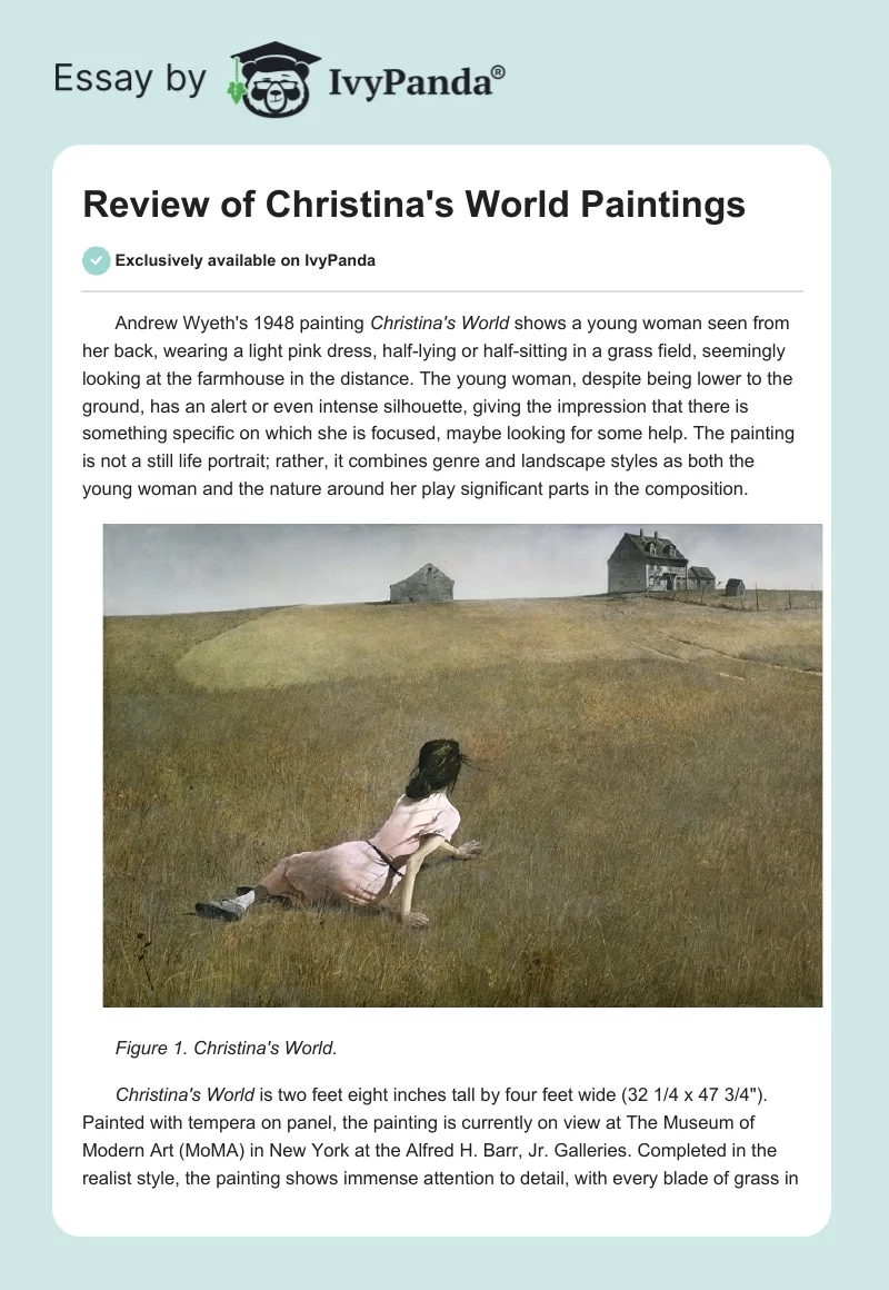 Review of "Christina's World" Paintings. Page 1