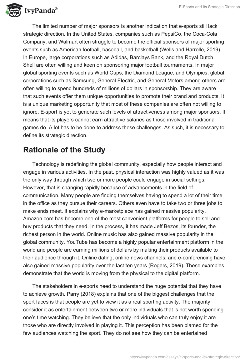 E-Sports and Its Strategic Direction. Page 4