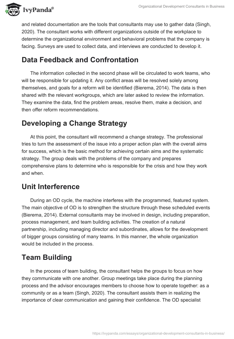 Organizational Development Consultants in Business. Page 2