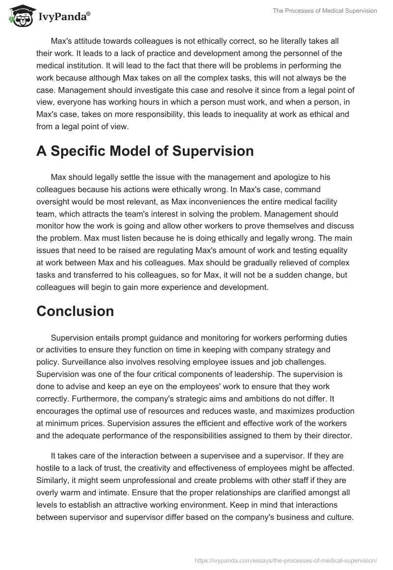 The Processes of Medical Supervision. Page 5