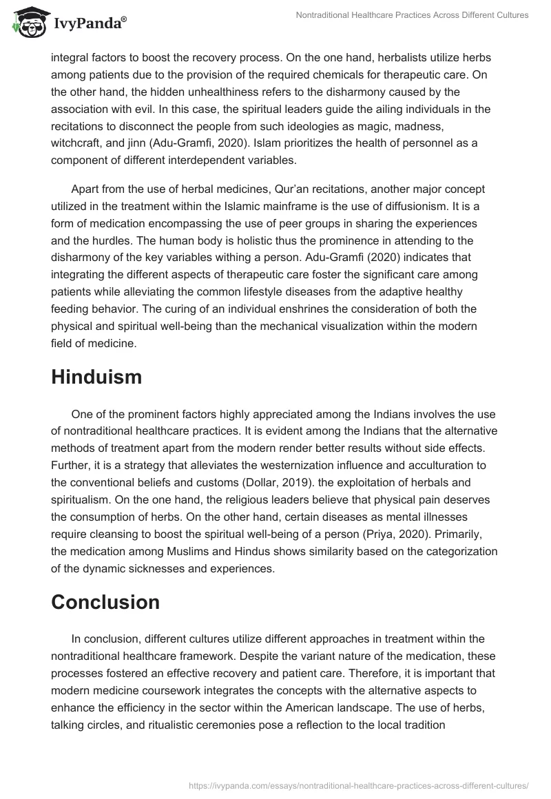 Nontraditional Healthcare Practices Across Different Cultures. Page 3