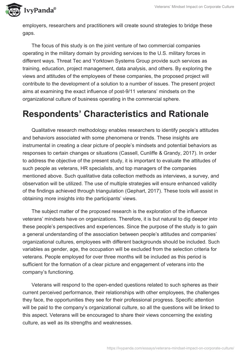 Veterans’ Mindset Impact on Corporate Culture. Page 2
