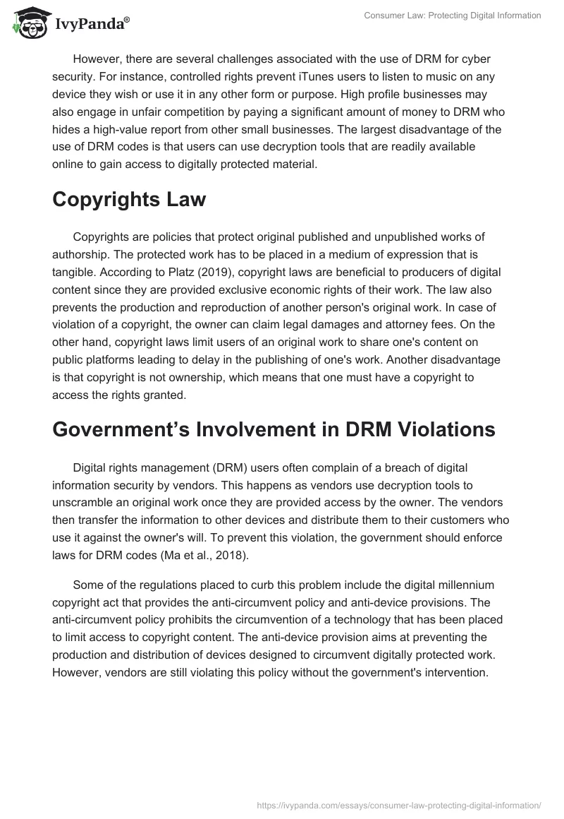 Consumer Law: Protecting Digital Information. Page 2