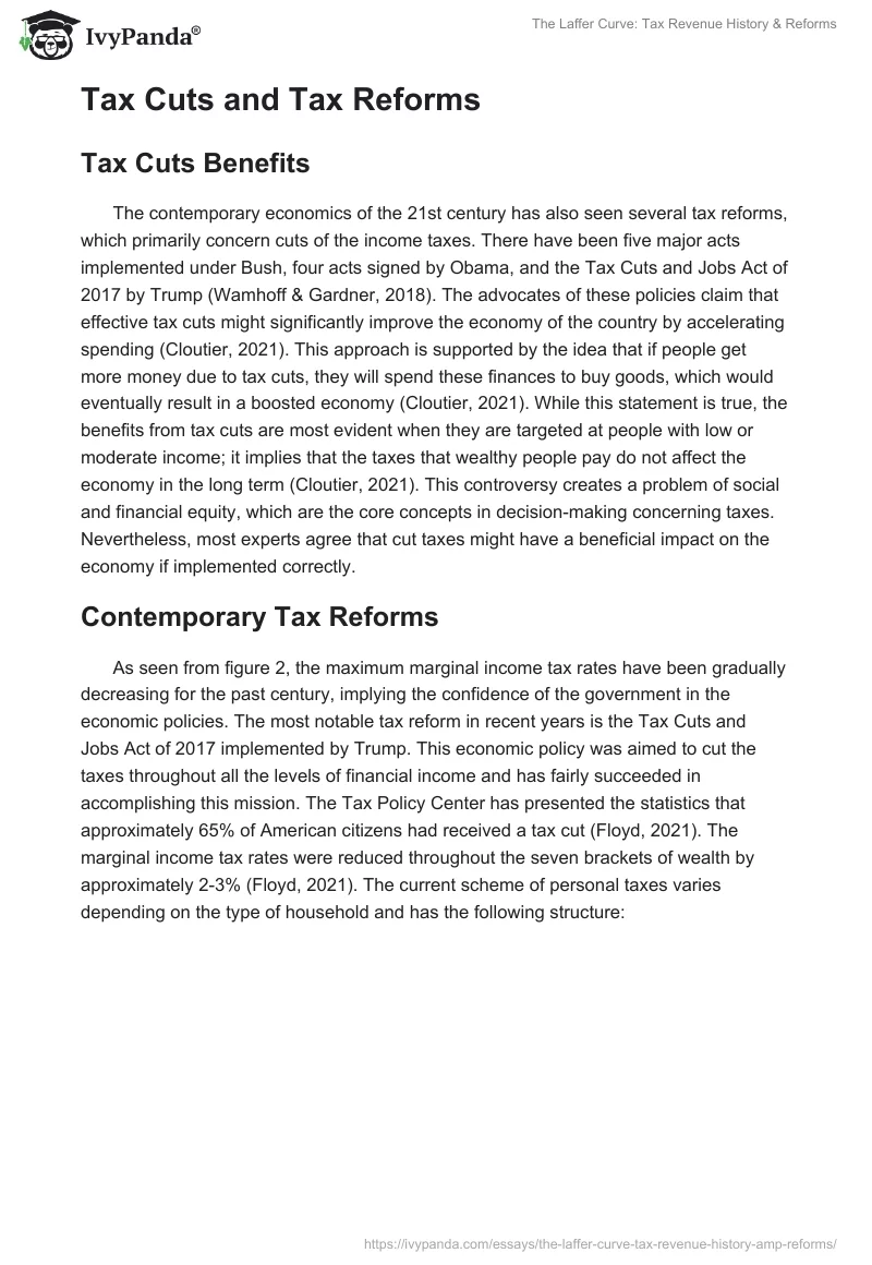 The Laffer Curve: Tax Revenue History & Reforms. Page 4
