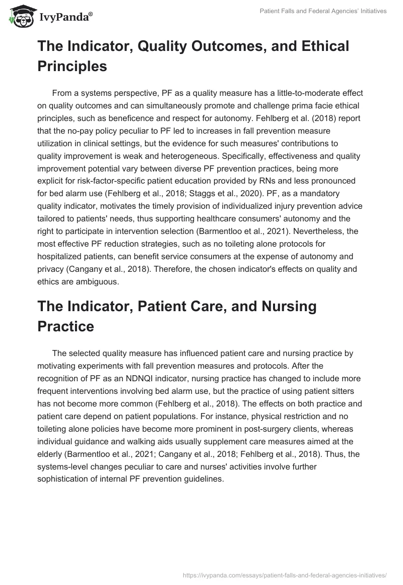 Patient Falls and Federal Agencies’ Initiatives. Page 2