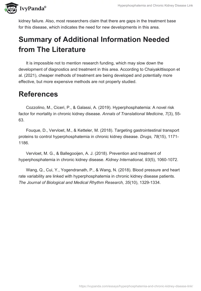 Hyperphosphatemia and Chronic Kidney Disease Link. Page 3