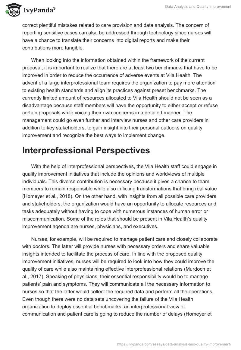 Data Analysis and Quality Improvement. Page 4