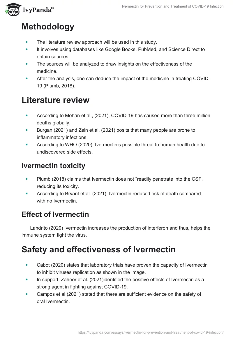 Ivermectin for Prevention and Treatment of COVID-19 Infection. Page 2