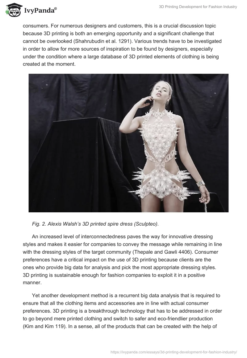 3D Printing Development for Fashion Industry. Page 4