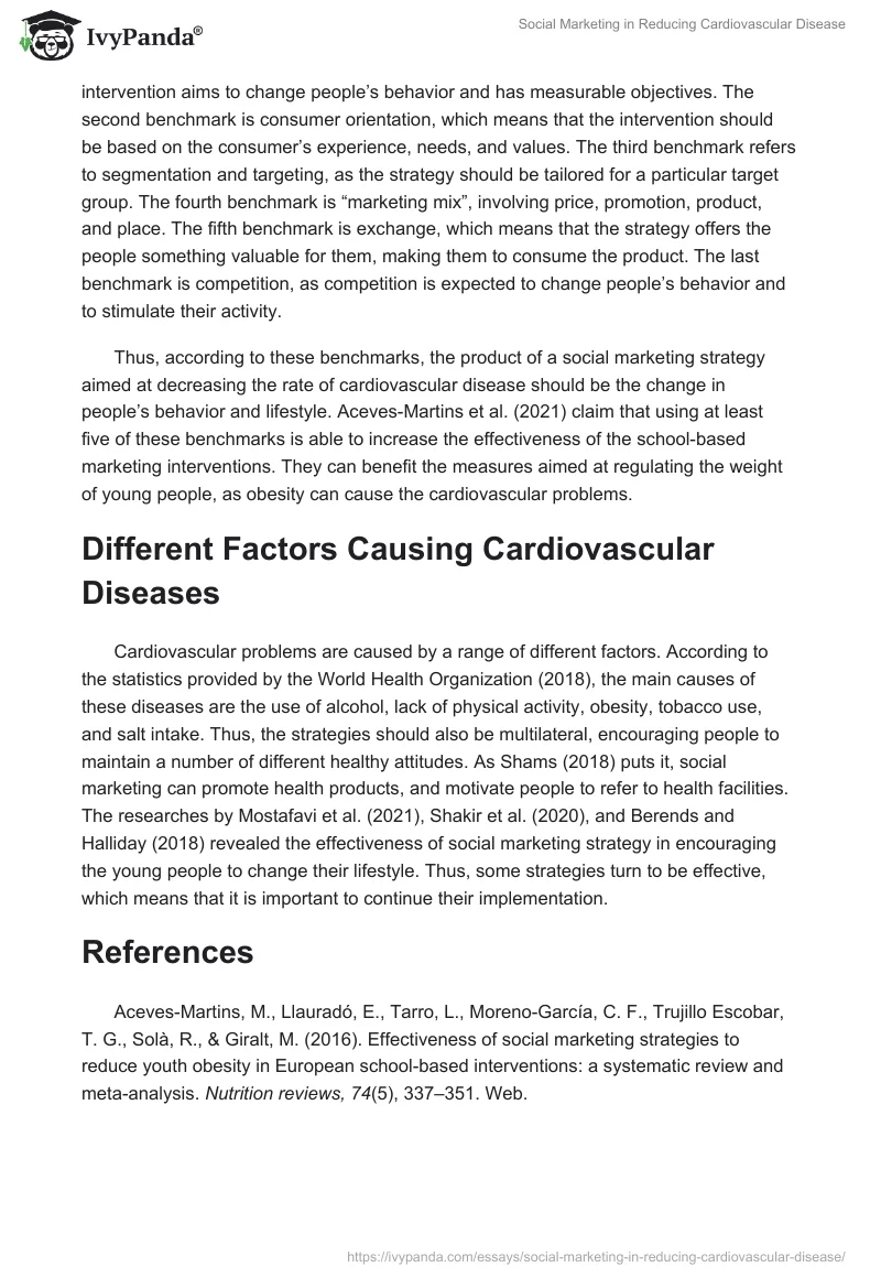 Social Marketing in Reducing Cardiovascular Disease. Page 2