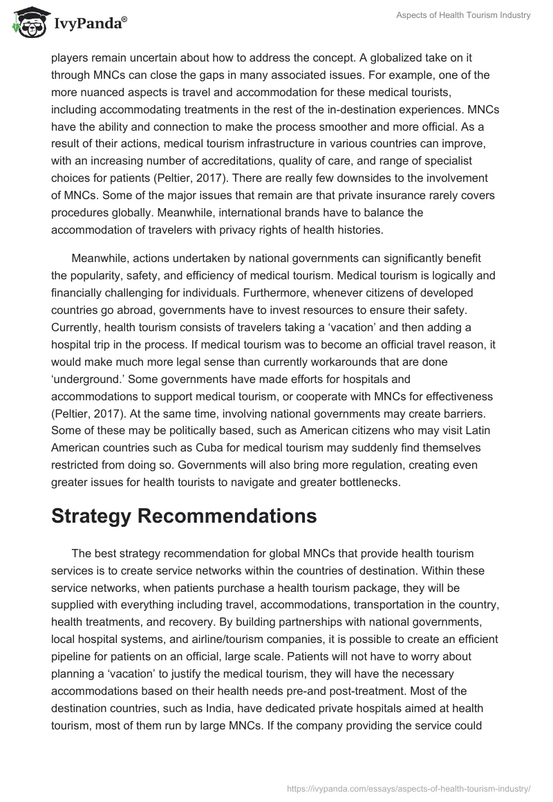 Aspects of Health Tourism Industry. Page 3