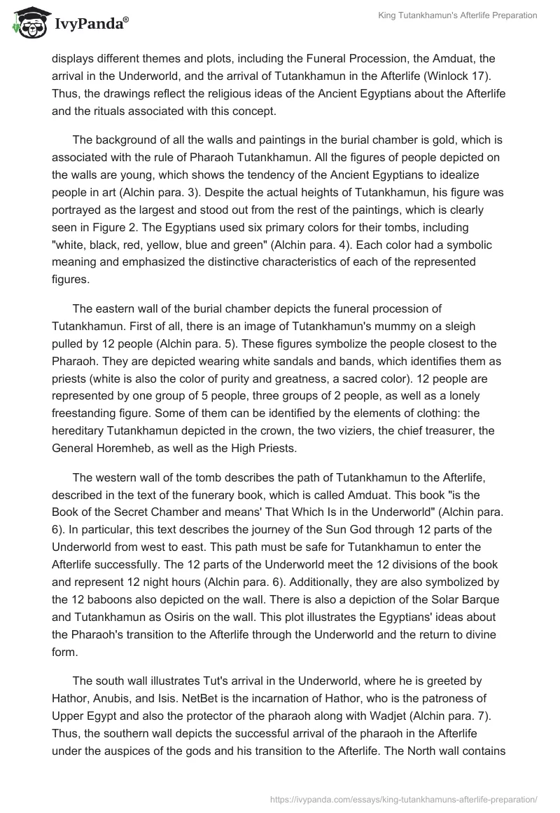 King Tutankhamun's Afterlife Preparation. Page 5