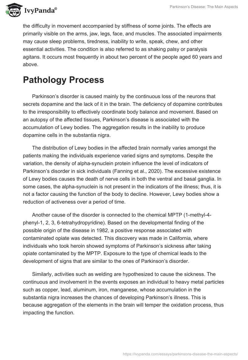 Parkinson’s Disease: The Main Aspects. Page 3