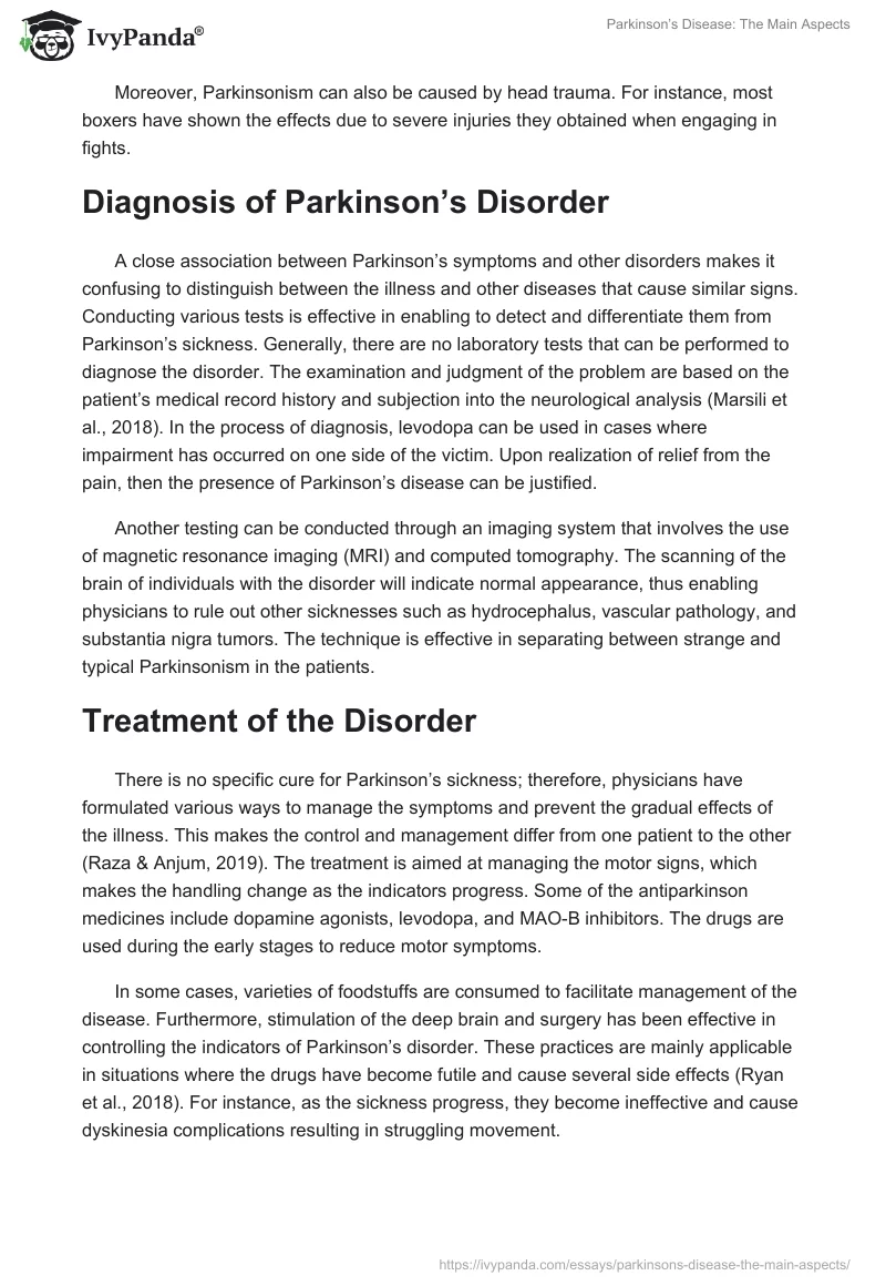 Parkinson’s Disease: The Main Aspects. Page 4