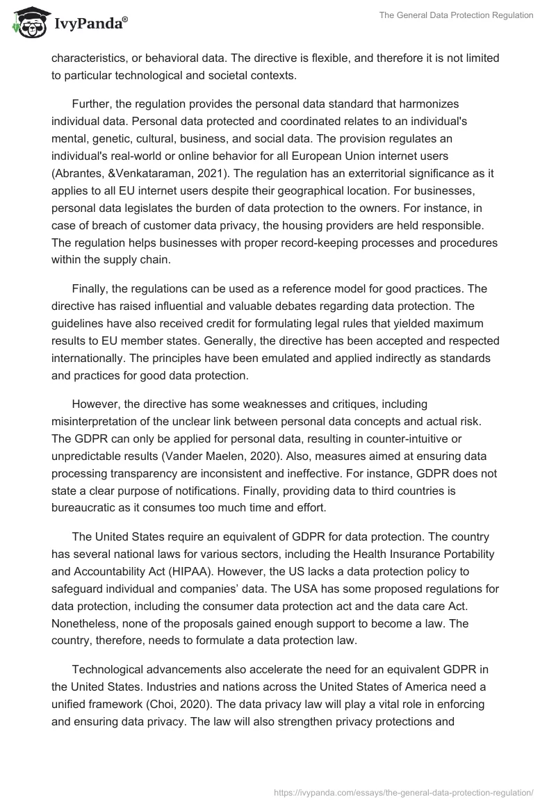 The General Data Protection Regulation. Page 2