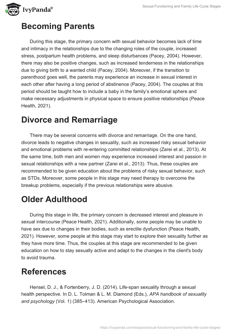 Sexual Functioning and Family Life-Cycle Stages. Page 2
