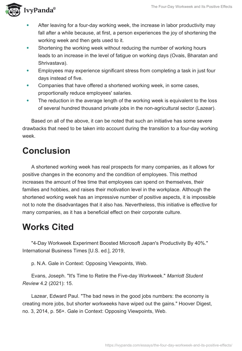 The Four-Day Workweek and Its Positive Effects. Page 3