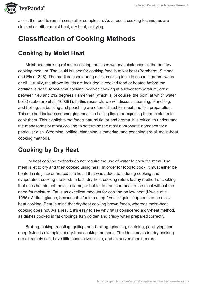 Different Cooking Techniques Research. Page 2