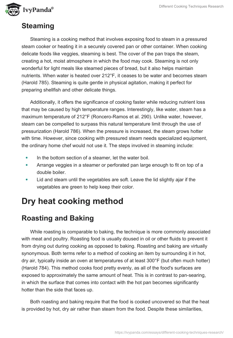 Different Cooking Techniques Research. Page 4