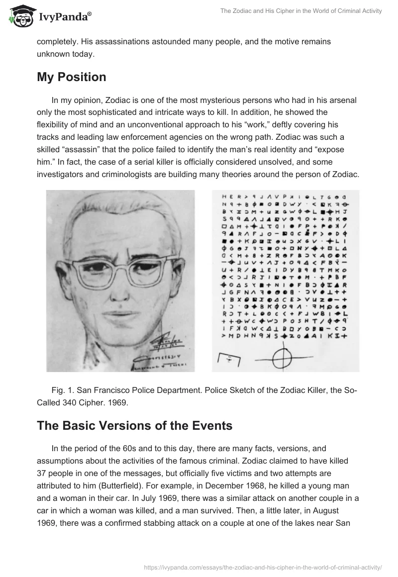 The Zodiac and His Cipher in the World of Criminal Activity. Page 2