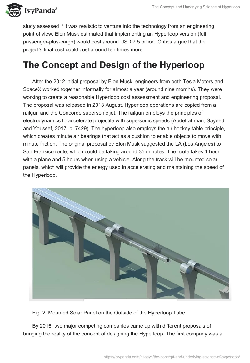 The Concept and Underlying Science of Hyperloop. Page 2