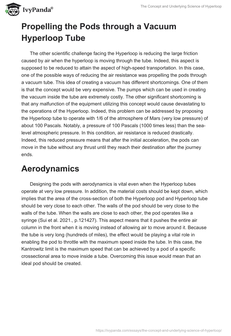 The Concept and Underlying Science of Hyperloop. Page 5
