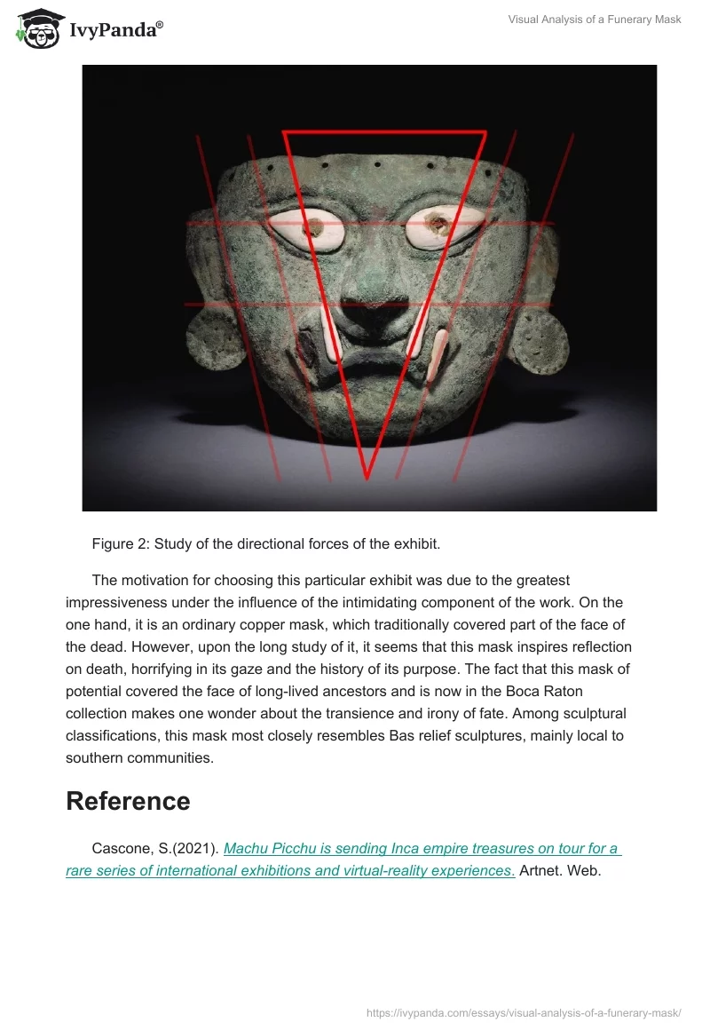 Visual Analysis of a Funerary Mask. Page 3