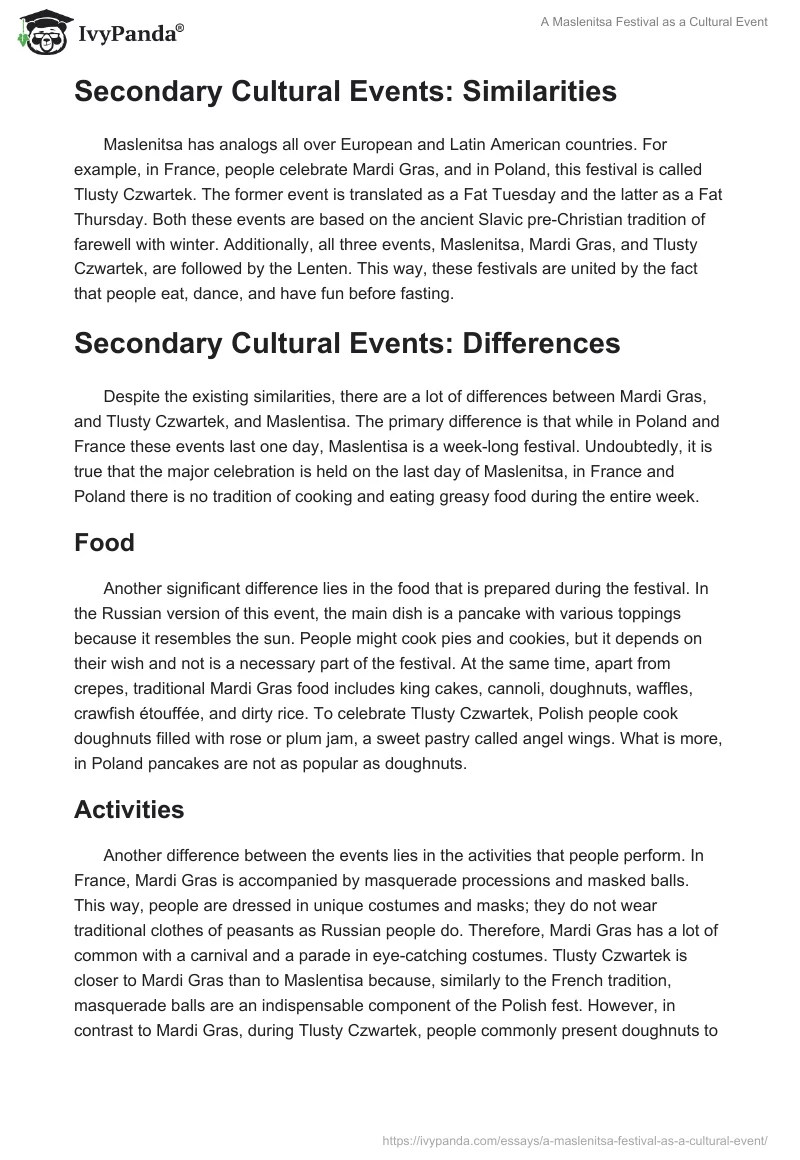 A Maslenitsa Festival as a Cultural Event. Page 3