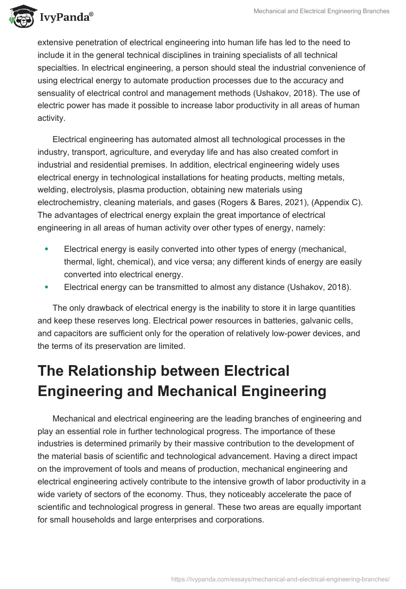 Mechanical and Electrical Engineering Branches. Page 3