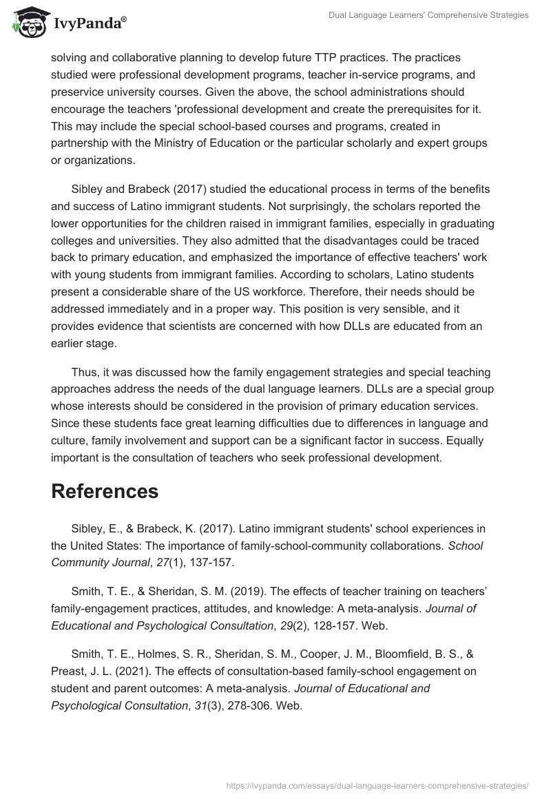 Dual Language Learners' Comprehensive Strategies. Page 4