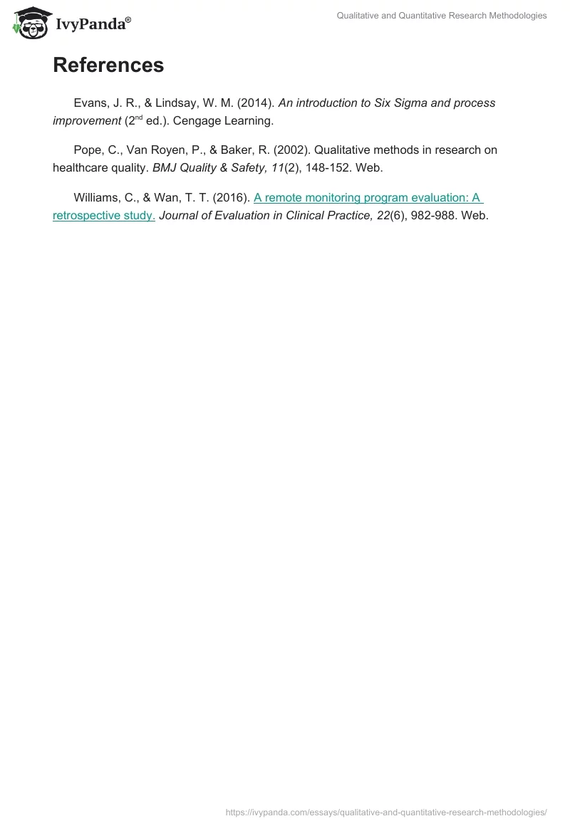 Qualitative and Quantitative Research Methodologies. Page 2