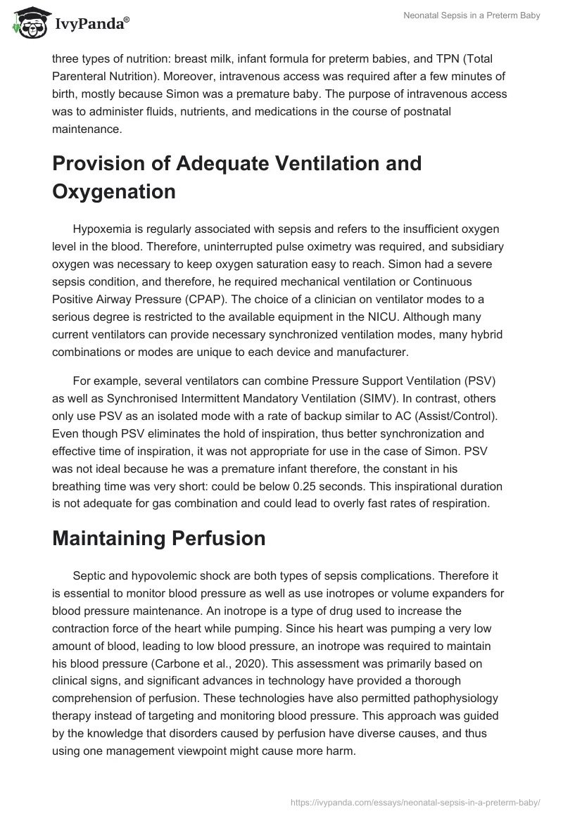 Neonatal Sepsis in a Preterm Baby. Page 4
