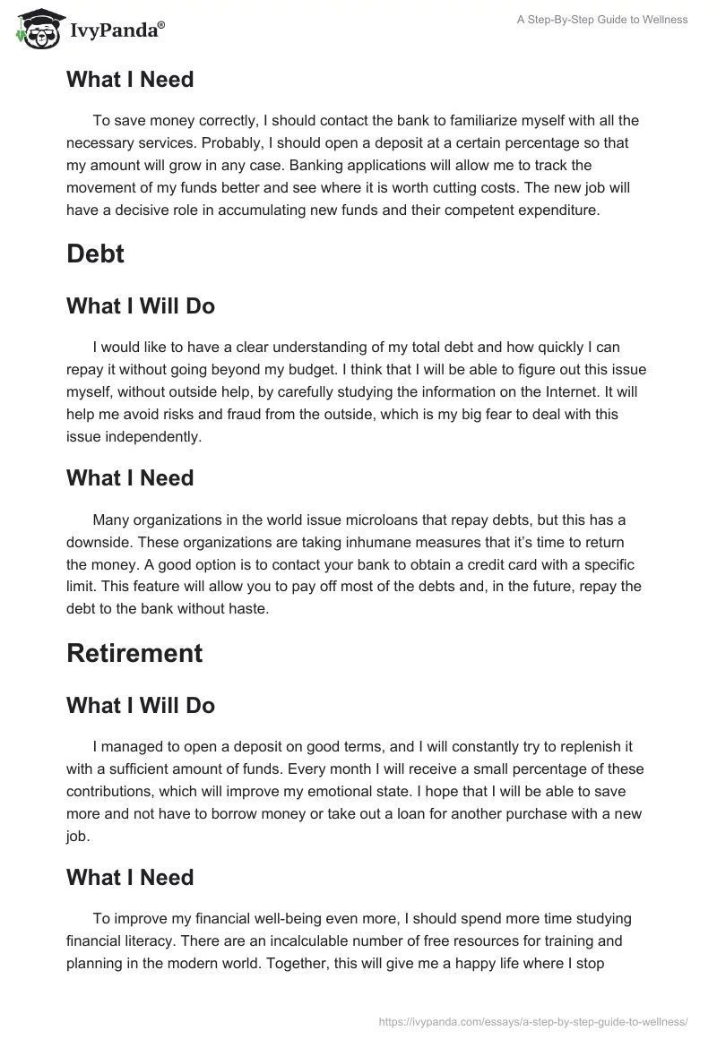 A Step-By-Step Guide to Wellness. Page 2