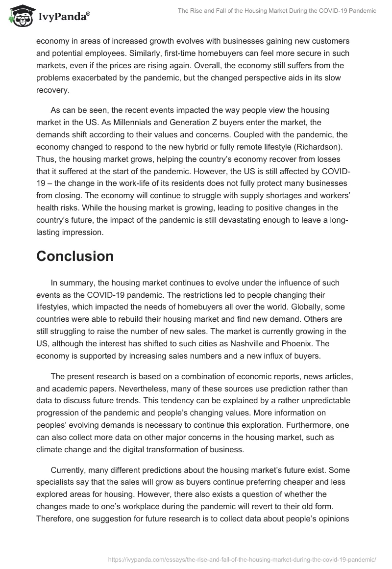 The Rise and Fall of the Housing Market During the COVID-19 Pandemic. Page 4