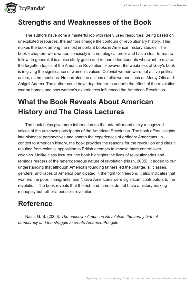 The Unknown American Revolution: Book Review. Page 2