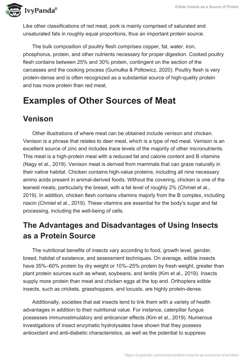 Edible Insects as a Source of Protein. Page 2