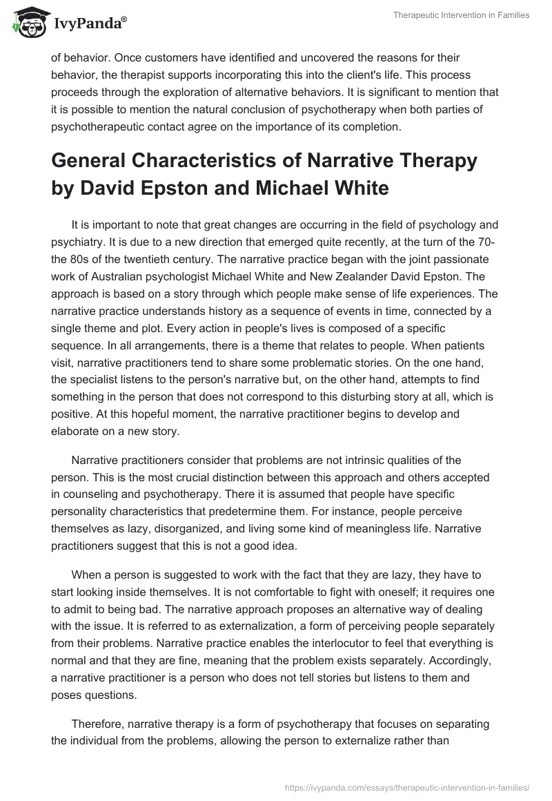 Therapeutic Intervention in Families. Page 5