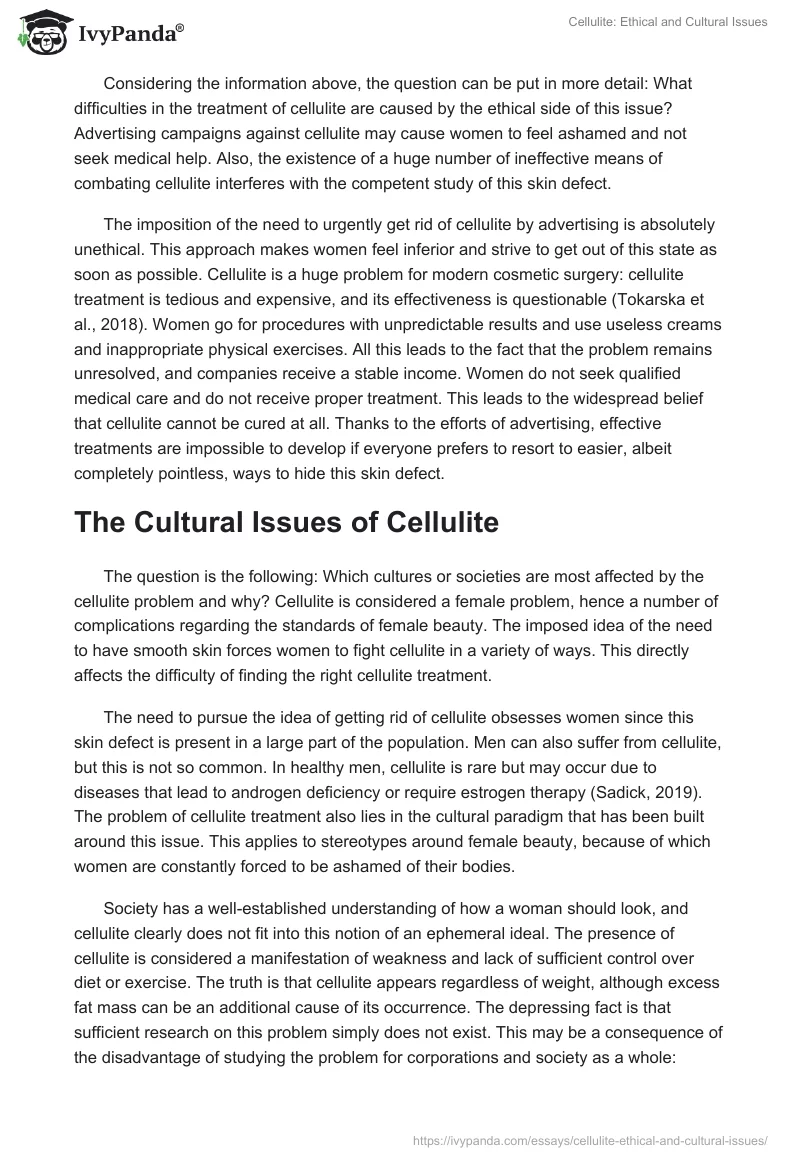 Cellulite: Ethical and Cultural Issues. Page 3