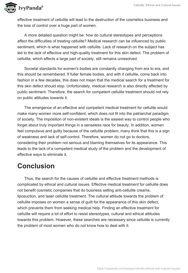 Cellulite: Ethical and Cultural Issues. Page 4