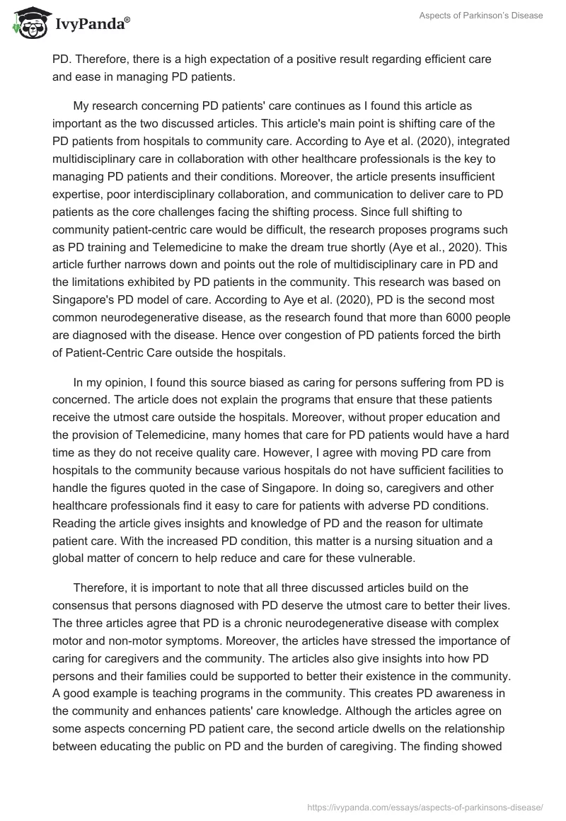 Aspects of Parkinson’s Disease. Page 2