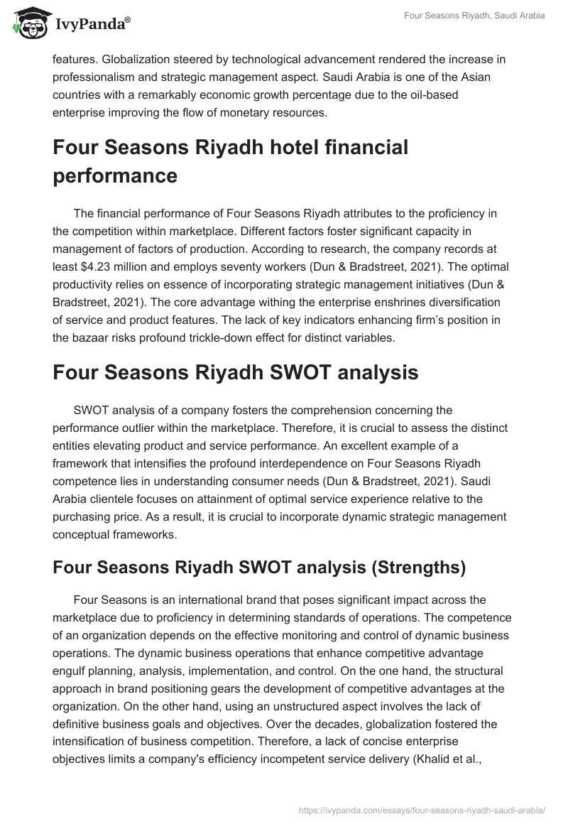 Four Seasons Riyadh, Saudi Arabia. Page 2