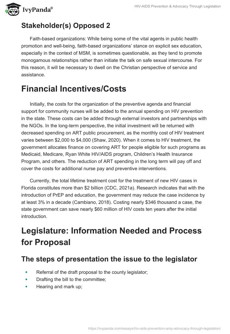 HIV-AIDS Prevention & Advocacy Through Legislation. Page 4