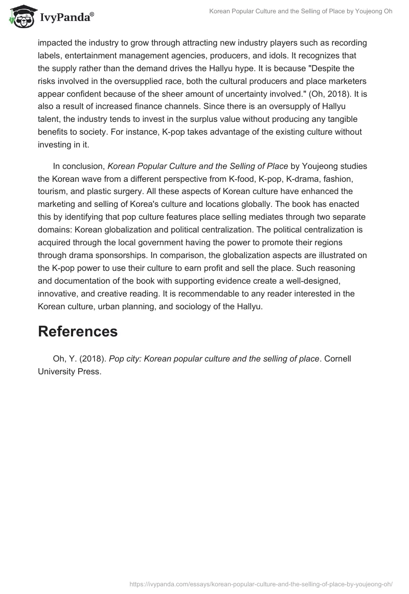 Korean Popular Culture and the Selling of Place by Youjeong Oh. Page 3