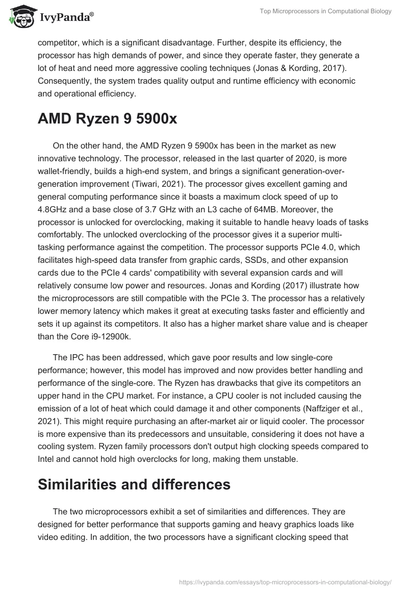 Top Microprocessors in Computational Biology. Page 2