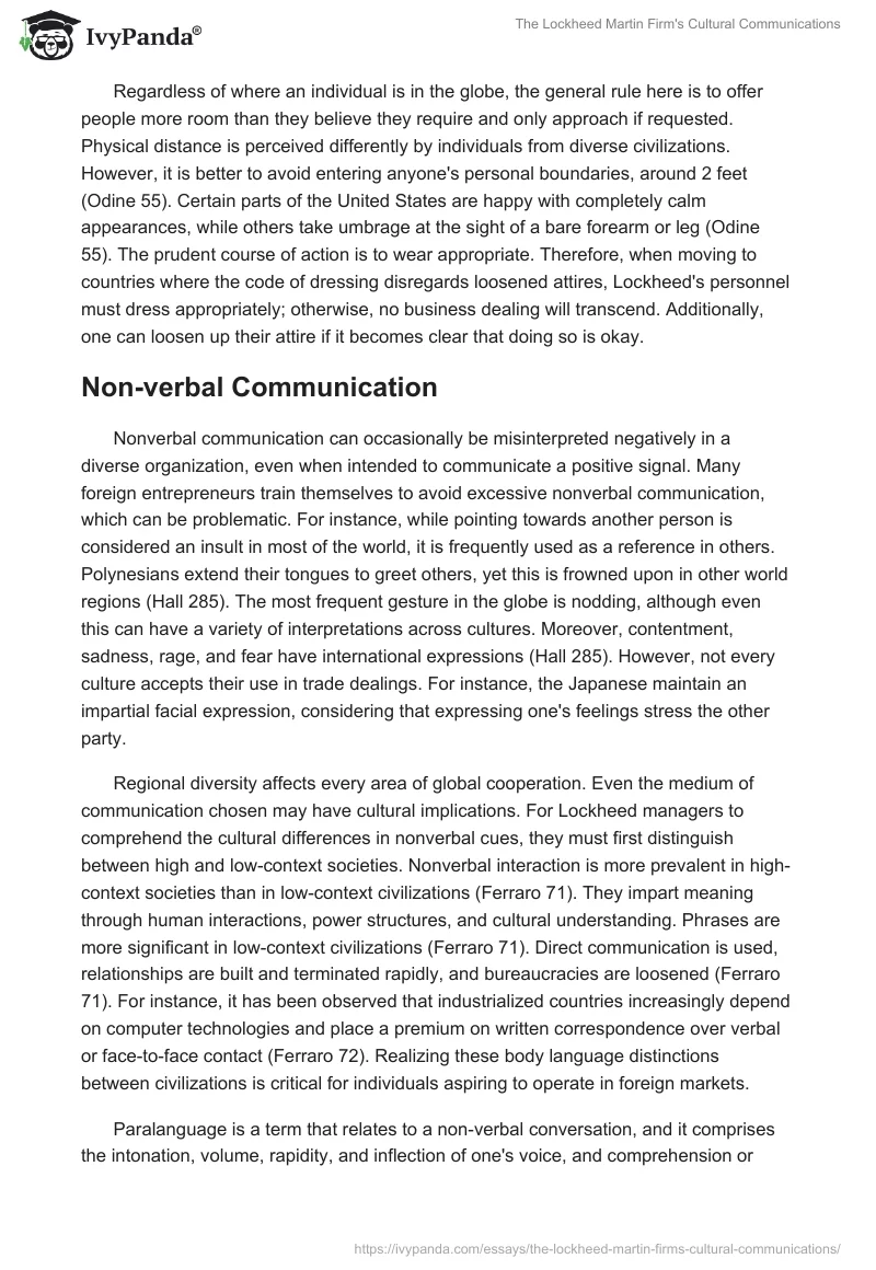 The Lockheed Martin Firm's Cultural Communications. Page 3