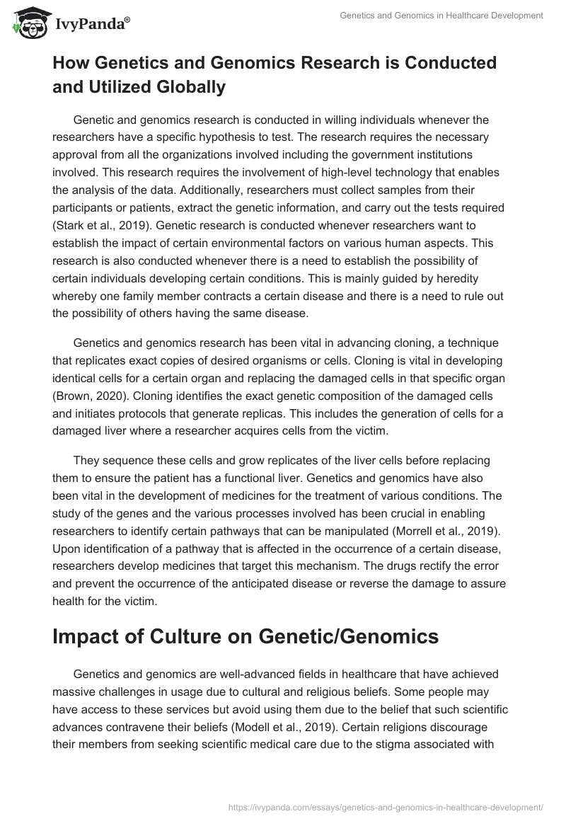 Genetics and Genomics in Healthcare Development. Page 4