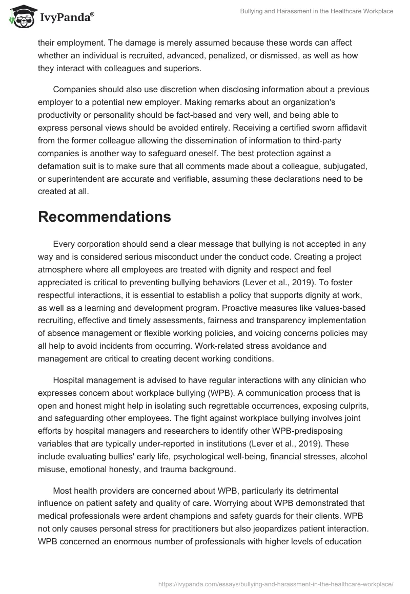 Bullying and Harassment in the Healthcare Workplace. Page 4