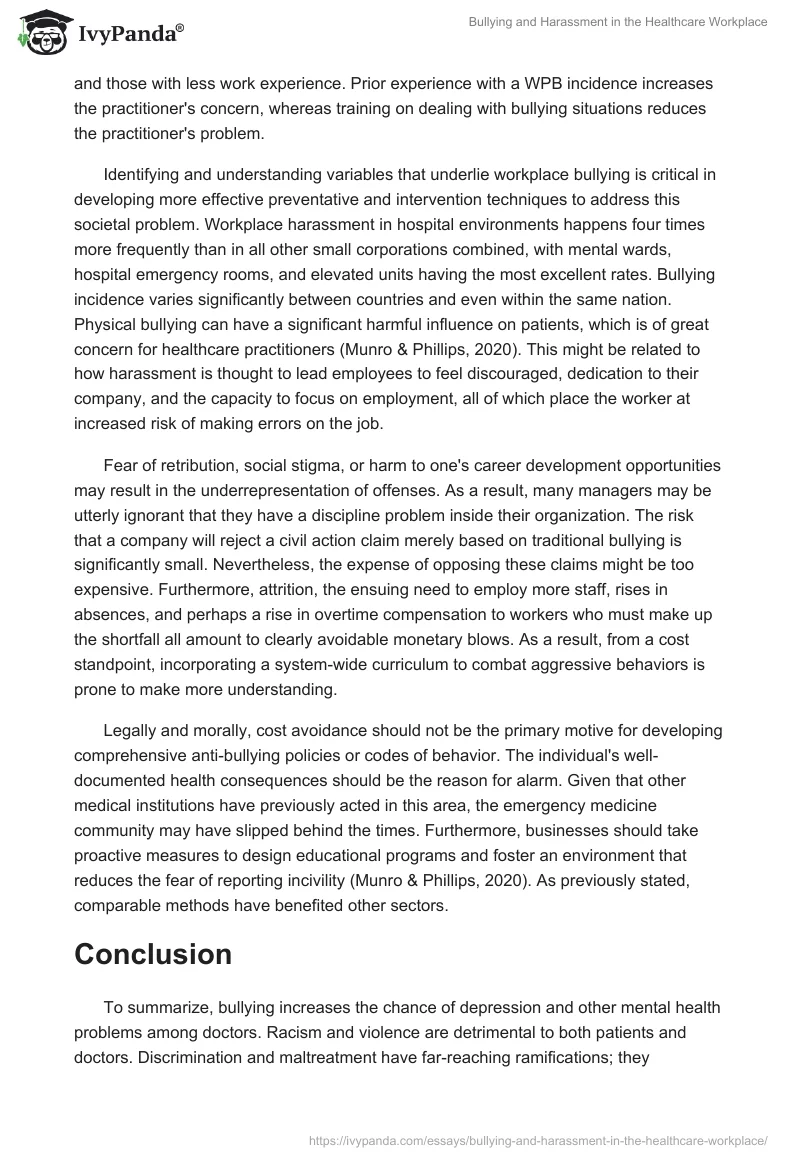 Bullying and Harassment in the Healthcare Workplace. Page 5