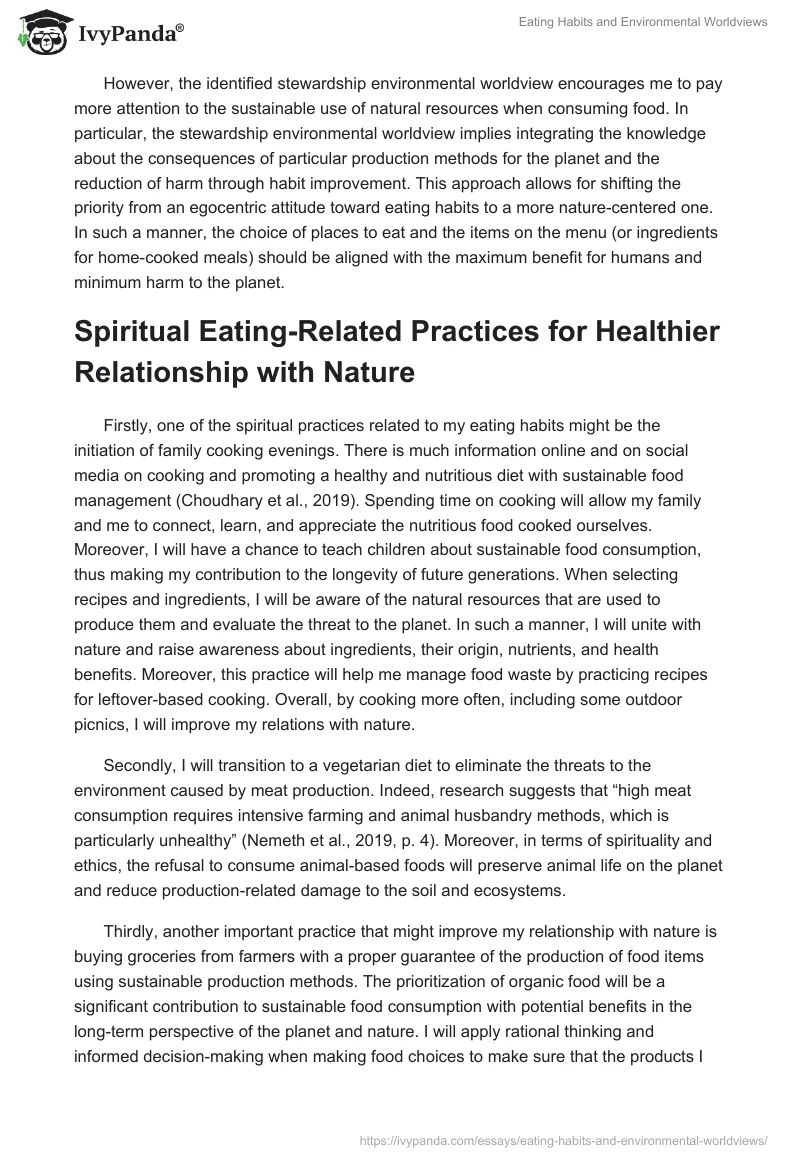 Eating Habits and Environmental Worldviews. Page 3
